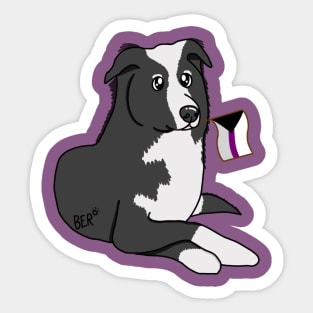 Daya The Demisexual Pride Dog Sticker